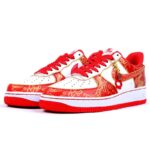 [Custom Unisex gold and red New Year greetings for the Year of the Rabbit]  Air Force 1 Skateboarding Shoes Unisex - Image 3