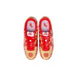 [Custom AF1 Men's auspicious wedding shoes featuring dragons and phoenixes]  Air Force 1 Skateboarding Shoes Men - Image 5
