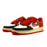 [Custom CNY Tiger Year Limited Edition black and red]  Air Force 1 Low Skateboarding Shoes Unisex - Image 3