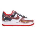 [Custom Chinese-style men's door god in black, red and white]  Air Force 1 Skateboarding Shoes Men - Image 2
