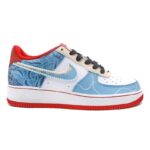[Custom Female Chinese-style Peking Opera red, white and blue]  Air Force 1 Skateboarding Shoes Women's - Image 2