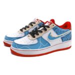 [Custom Female Chinese-style Peking Opera red, white and blue]  Air Force 1 Skateboarding Shoes Women's - Image 4