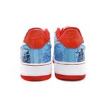 [Custom Men's Chinese-style Peking Opera in red, white and blue]  Air Force 1 Skateboarding Shoes Men Low-top Red/White/Blue - Image 5