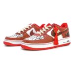 [Custom Black and red Chinese knot for women]  Air Force 1 Skateboarding Shoes Women's - Image 3