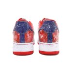 [Custom Women's Chinese-style Forbidden City red, white and blue]  Air Force 1 Skateboarding Shoes Women's Low-top Red And White - Image 4