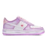 [Custom Sweet gummy candies for women in white and purple]  Air Force 1 Skateboarding Shoes Women's Low-top White/purple - Image 2
