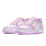 [Custom Sweet gummy candies for women in white and purple]  Air Force 1 Skateboarding Shoes Women's Low-top White/purple - Image 3