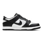 [Custom A lucky panda for women]  Dunk Skateboarding Shoes Women's Low-top Black/white/green - Image 2