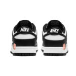 [Custom Summer lotus pond]  Dunk Skateboarding Shoes Women's Low-top White/black - Image 4
