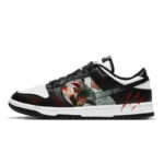 [Custom American]  Dunk Skateboarding Shoes Women's Low-top White/black