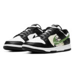 [Custom Bamboo Garden Panda]  Dunk Skateboarding Shoes Women's Low-top White/black - Image 2
