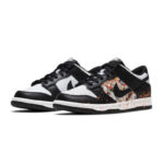 [Custom Neon City]  Dunk Skateboarding Shoes Women's Low-top White/black - Image 3
