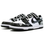 [Custom Bamboo Forest Panda]  Dunk Skateboarding Shoes Women's Low-top White - Image 3