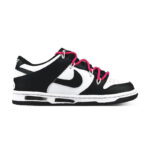 [Custom Female black coal ball solution]  Dunk Skateboarding Shoes Women's Low-top White/pink/black - Image 2
