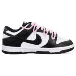[Custom Sweet and cool black powder]  Dunk Skateboarding Shoes Women's Low-top Black/white/pink - Image 2