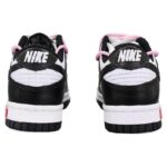 [Custom Sweet and cool black powder]  Dunk Skateboarding Shoes Women's Low-top Black/white/pink - Image 4