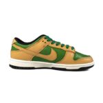 [Custom The chosen vintage green-brown]  Dunk Skateboarding Shoes Women's Low-top Brown/Green - Image 2