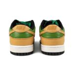 [Custom The chosen vintage green-brown]  Dunk Skateboarding Shoes Women's Low-top Brown/Green - Image 4