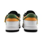 [Custom The female type is greedy for snake green]  Dunk Skateboarding Shoes Women's Low-top Yellow/White - Image 5