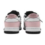 [Custom Yearning for the light Pink gift BX]  Dunk Skateboarding Shoes Women's Low-top Black/white - Image 4