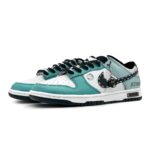 [Custom Playful game Qinghui]  Dunk Skateboarding Shoes Women's Low-top White/black - Image 2