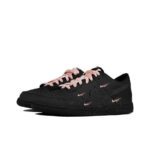 [Custom Smiling eyes]  Dunk Skateboarding Shoes Women's Low-top Black - Image 3