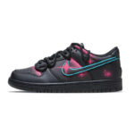 [Custom Female style Starry Night]  Dunk Skateboarding Shoes Women's Low-top Red