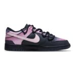 [Custom Female black and pink fantasy realm]  Dunk Skateboarding Shoes Women's Low-top Pink - Image 2
