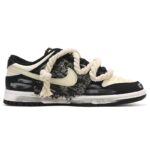 [Custom Women's denim in beige]  Dunk Skateboarding Shoes Women's - Image 2