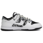 [Custom Female style East Coast]  Dunk Skateboarding Shoes Women's Low-top Black/white - Image 2