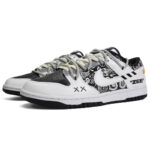[Custom Female style East Coast]  Dunk Skateboarding Shoes Women's Low-top Black/white