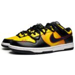 [Custom Female Bruce Lee]  Dunk Skateboarding Shoes Women's Low-top Yellow/black - Image 2