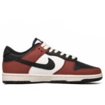 [Custom A woman's passionate love]  Dunk Skateboarding Shoes Women's Low-top Black/Dark Obsidian/Total Orange - Image 2