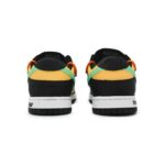 [Custom Orange Bubble]  Dunk Skateboarding Shoes Unisex Low-top Black/yellow/blue - Image 3