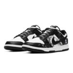 [Custom Little Panda Hero]  Dunk Skateboarding Shoes Women's Low-top White/black - Image 2