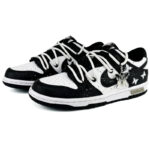 [Custom The butterflies' affection and the orioles' love]  Dunk Skateboarding Shoes Women's Low-top White - Image 2