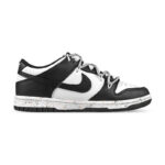[Custom Women's folded smiley face orange]  Dunk Skateboarding Shoes Women's Low-top White/black/gray - Image 3