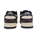 [Custom Mocha Coffee Cashew Flower Girl gs]  Dunk Skateboarding Shoes Women's Low-top Black/brown/burgundy - Image 4