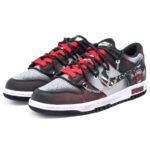 [Custom Screaming Female style]  Dunk Skateboarding Shoes Women's Low-top Black/Red - Image 2
