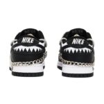 [Custom Women's S-BOX with shackles]  Dunk Skateboarding Shoes Women's Low-top Black/white - Image 4