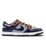 [Custom Headed North All The Way]  Dunk Skateboarding Shoes Unisex Low-top Blue - Image 2
