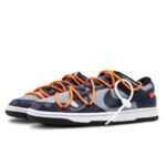 [Custom Headed North All The Way]  Dunk Skateboarding Shoes Unisex Low-top Blue - Image 3