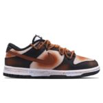 [Custom Female midnight bat]  Dunk Skateboarding Shoes Women's Low-top Brown - Image 4