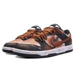 [Custom Female midnight bat]  Dunk Skateboarding Shoes Women's Low-top Brown - Image 3