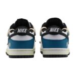 [Custom Women's racing]  Dunk Skateboarding Shoes Women's Low-top White/Royal Blue/Fern Green - Image 4