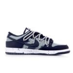 [Custom The female version is deeply Mired in the swamp]  Dunk Skateboarding Shoes Women's Low-top Black/grey - Image 2