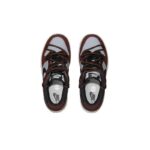 [Custom Lucky Dice Girl version]  Dunk Skateboarding Shoes Women's Low-top Gray/Red - Image 3