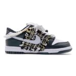 [Custom A black and gold chanka style for women]  Dunk Skateboarding Shoes Women's - Image 2