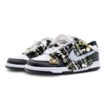 [Custom A black and gold chanka style for women]  Dunk Skateboarding Shoes Women's - Image 3