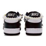 [Custom A black and gold chanka style for women]  Dunk Skateboarding Shoes Women's - Image 4